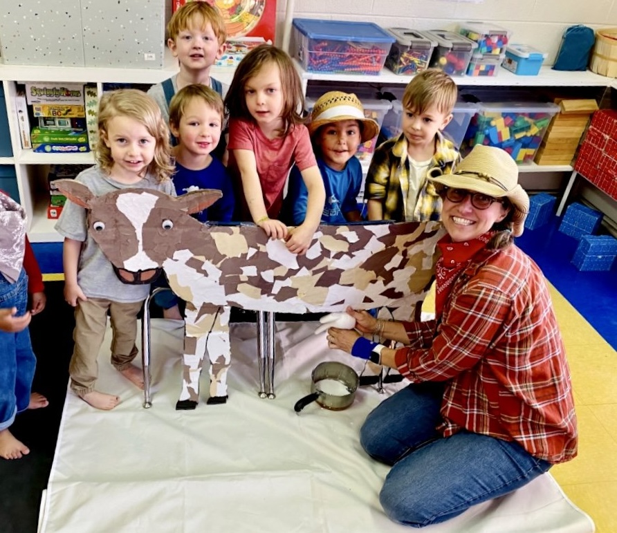 Morning Explorers Kindergarten Readiness Preschool - Black Mountain, NC - Erin Taverniti and class